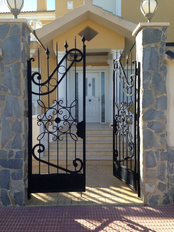 Wrought Iron Gate Installation detail